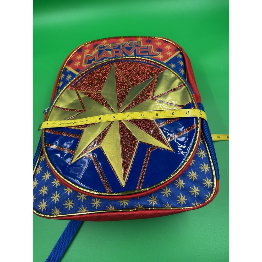 MARVEL~New 16" Glittery AVENGERS CAPTAIN MARVEL Backpack - Picture 6 of 10